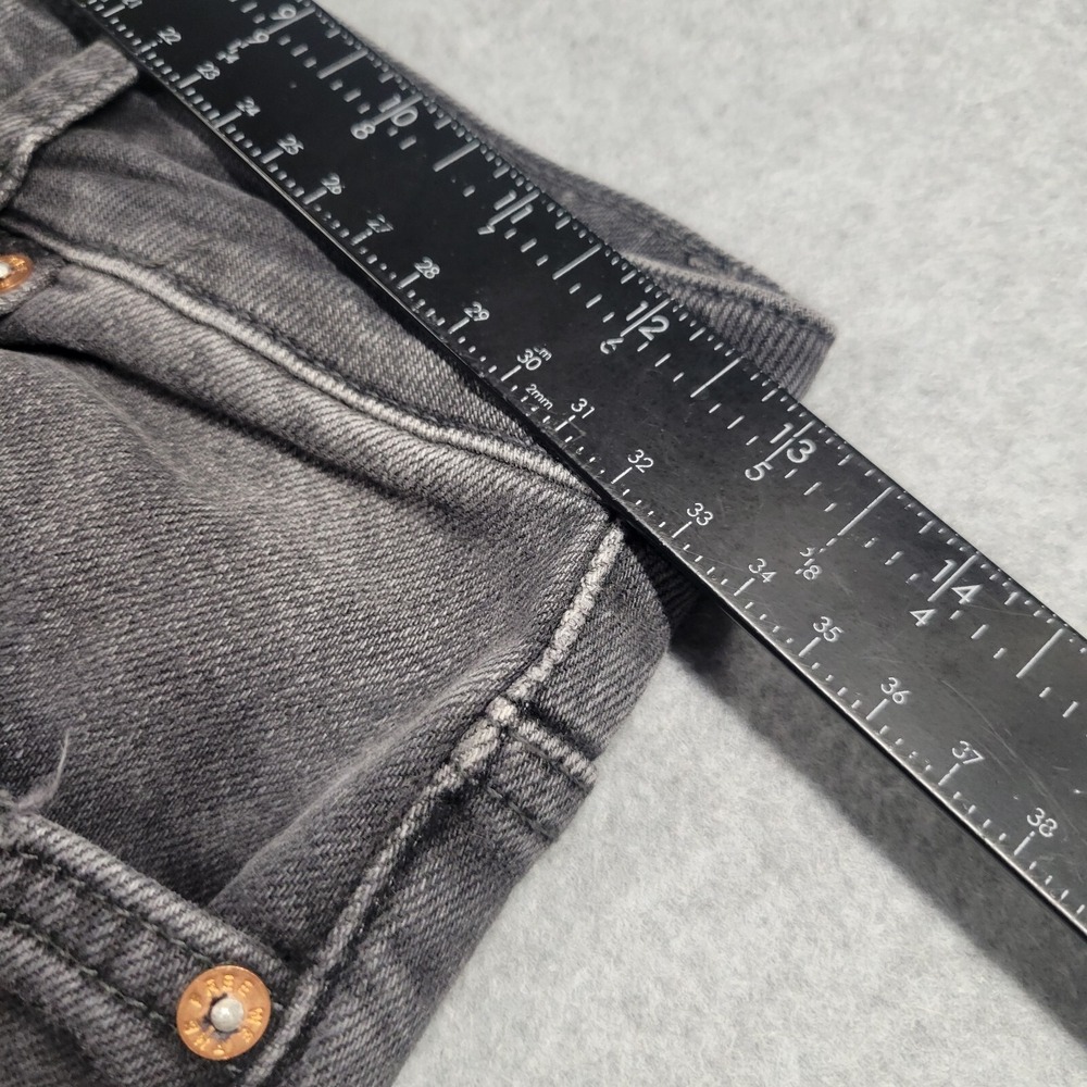 Free People We The Free High Rise Skinny Jeans Faded Black Distressed Size 27 - Picture 5 of 13